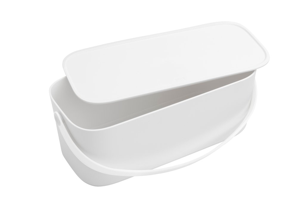 Biojäteastia valkoinen